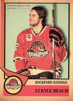 2012-13 Rockford Register Star Rockford IceHogs (AHL) #10 Kyle Beach Front