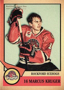 2012-13 Rockford Register Star Rockford IceHogs (AHL) #12 Marcus Kruger Front