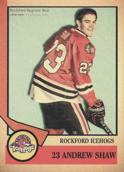 2012-13 Rockford Register Star Rockford IceHogs (AHL) #19 Andrew Shaw Front