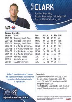 2012-13 Choice St. John's IceCaps (AHL) #NNO Kevin Clark Back
