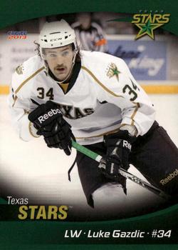 2012-13 Choice Texas Stars (AHL) #9 Luke Gazdic Front