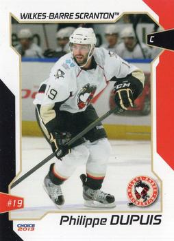 2012-13 Choice Wilkes-Barre/Scranton Penguins (AHL) #5 Philippe Dupuis Front