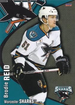 2012-13 Choice Worcester Sharks (AHL) #11 Brodie Reid Front