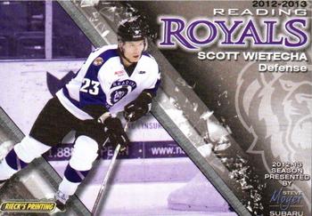 2012-13 Rieck's Printing Reading Royals (ECHL) #NNO Scott Wietecha Front