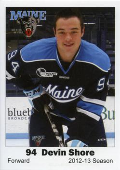 2012-13 Gossamer Press Maine Black Bears (NCAA) #27 Devin Shore Front