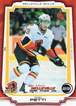 2012-13 Extreme Belleville Bulls (OHL) #8 Nick Petti Front