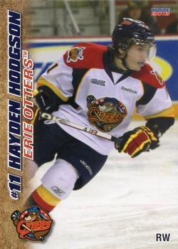2012-13 Choice Erie Otters (OHL) #14 Hayden Hodgson Front