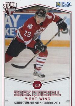 2012-13 M&T Printing Guelph Storm (OHL) #A-12 Zack Mitchell Front