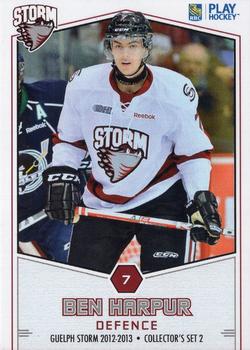 2012-13 M&T Printing Guelph Storm (OHL) #B-04 Ben Harpur Front