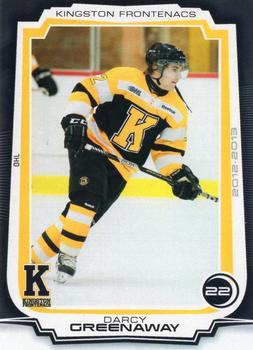 2012-13 Extreme Kingston Frontenacs (OHL) #11 Darcy Greenaway Front