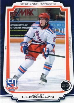 2012-13 Extreme Kitchener Rangers (OHL) #14 Darby Llewellyn Front