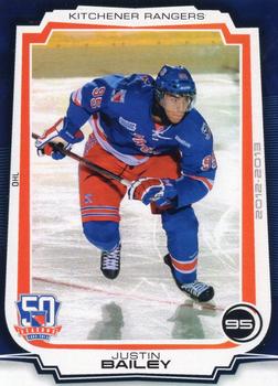 2012-13 Extreme Kitchener Rangers (OHL) #22 Justin Bailey Front