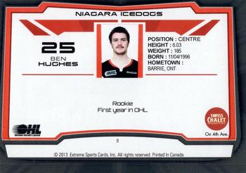 2012-13 Extreme Niagara IceDogs (OHL) #8 Ben Hughes Back