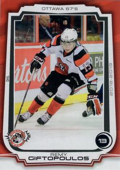 2012-13 Extreme Ottawa 67's (OHL) #14 Remy Giftopoulos Front