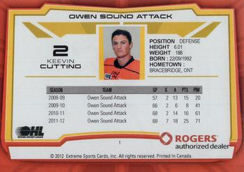 2012-13 Extreme Owen Sound Attack (OHL) #1 Keevin Cutting Back