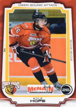 2012-13 Extreme Owen Sound Attack (OHL) #21 Kyle Hope Front