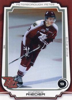 2012-13 Extreme Peterborough Petes (OHL) #9 Andrew Rieder Front