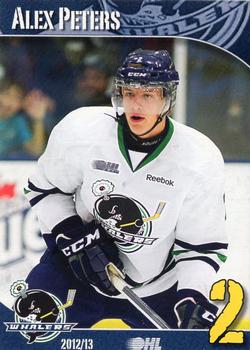 2012-13 BD's Mongolian Grill Plymouth Whalers (OHL) #18 Alex Peters Front