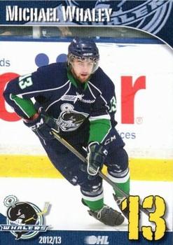 2012-13 BD's Mongolian Grill Plymouth Whalers (OHL) #24 Michael Whaley Front