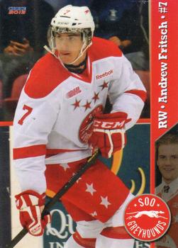 2012-13 Choice Sault Ste. Marie Greyhounds (OHL) #3 Andrew Fritsch Front