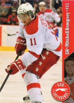 2012-13 Choice Sault Ste. Marie Greyhounds (OHL) #5 Mitchell Dempsey Front