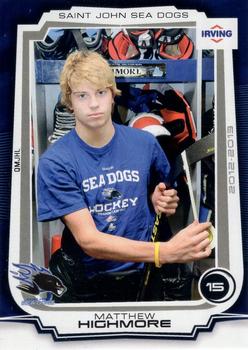 2012-13 Extreme Saint John Sea Dogs (QMJHL) #13 Matthew Highmore Front