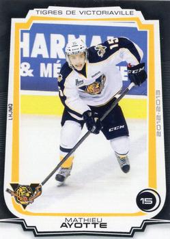2012-13 Extreme Victoriaville Tigres (QMJHL) #11 Mathieu Ayotte Front