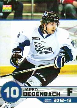 2012-13 Stop N Go Fargo Force (USHL) #A-02 Jared Dedenbach Front