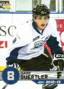 2012-13 Stop N Go Fargo Force (USHL) #B-08 Gabe Guertler Front