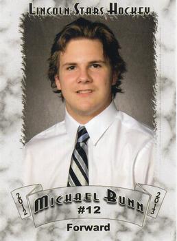 2012-13 Blueline Booster Club Lincoln Stars (USHL) #9 Michael Bunn Front