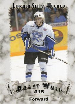 2012-13 Blueline Booster Club Lincoln Stars (USHL) #12 Brent Wold Front