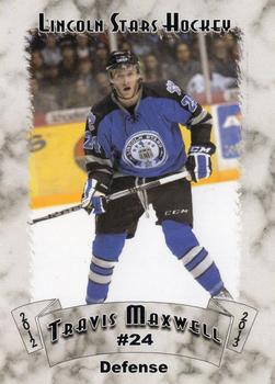 2012-13 Blueline Booster Club Lincoln Stars (USHL) #21 Travis Maxwell Front