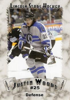 2012-13 Blueline Booster Club Lincoln Stars (USHL) #22 Justin Woods Front