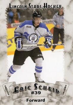 2012-13 Blueline Booster Club Lincoln Stars (USHL) #27 Eric Scheid Front