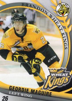 2012-13 Canadian Tire Brandon Wheat Kings (WHL) #NNO Geordie Maguire Front