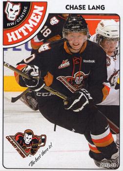 2012-13 Calgary Hitmen (WHL) Booster Club #NNO Chase Lang Front