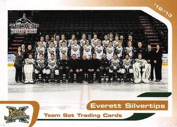 2012-13 Grandstand Everett Silvertips (WHL) #NNO Checklist Front