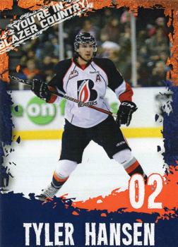 2012-13 Kamloops Blazers (WHL) #NNO Tyler Hansen Front