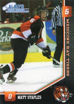 2012-13 Medicine Hat Tigers (WHL) #NNO Matt Staples Front