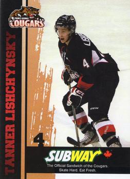 2012-13 Subway Prince George Cougars (WHL) #NNO Tanner Lishchynsky Front