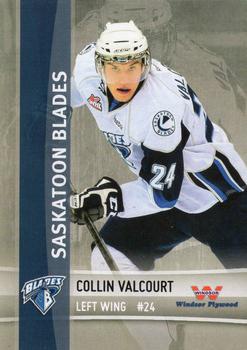2012-13 The Lung Association Saskatoon Blades (WHL) #NNO Collin Valcourt Front