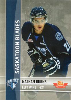 2012-13 The Lung Association Saskatoon Blades (WHL) #NNO Nathan Burns Front