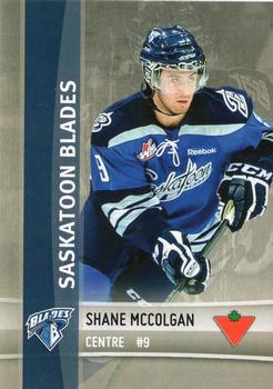 2012-13 The Lung Association Saskatoon Blades (WHL) #NNO Shane McColgan Front