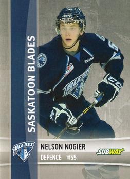 2012-13 The Lung Association Saskatoon Blades (WHL) #NNO Nelson Nogier Front
