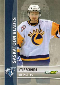 2012-13 The Lung Association Saskatoon Blades (WHL) #NNO Kyle Schmidt Front