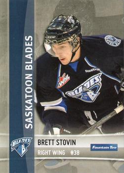 2012-13 The Lung Association Saskatoon Blades (WHL) #NNO Brett Stovin Front