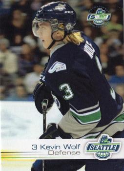 2012-13 Booster Club Seattle Thunderbirds (WHL) #4 Kevin Wolf Front