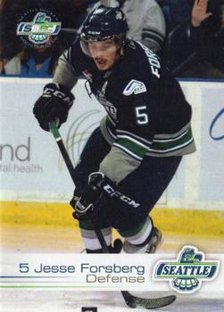 2012-13 Booster Club Seattle Thunderbirds (WHL) #6 Jesse Forsberg Front
