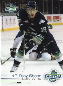2012-13 Booster Club Seattle Thunderbirds (WHL) #16 Riley Sheen Front