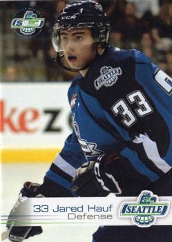 2012-13 Booster Club Seattle Thunderbirds (WHL) #25 Jared Hauf Front